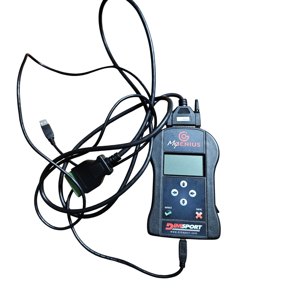Dimsport MyGenius Handheld OBDII ECU Tuning Console Device with Cables